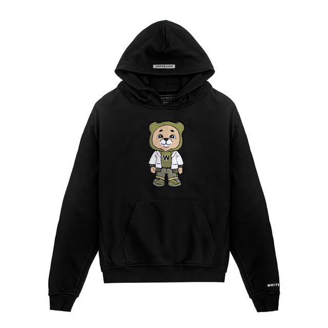 PAWSITIVE BEAR Chenille Embroidery Oversized Heavy Weight Hoodie